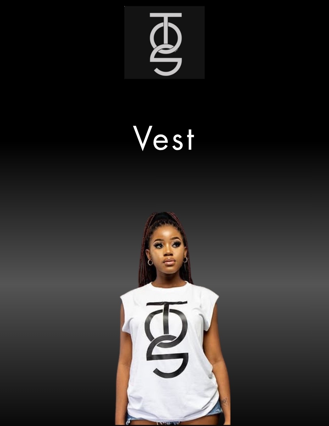 TOS White Vest — R150